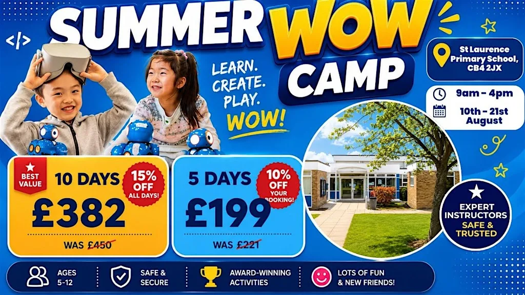 St Laurence Primary School Summer WOW Camp (17th - 21st August)