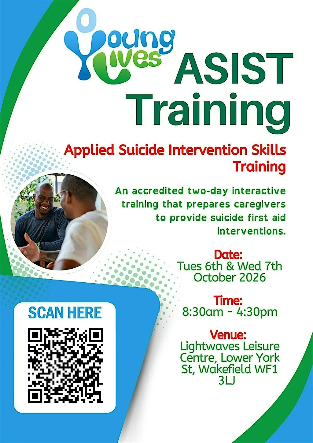 ASIST - Suicide Prevention 2 day Training Course at Lightwaves