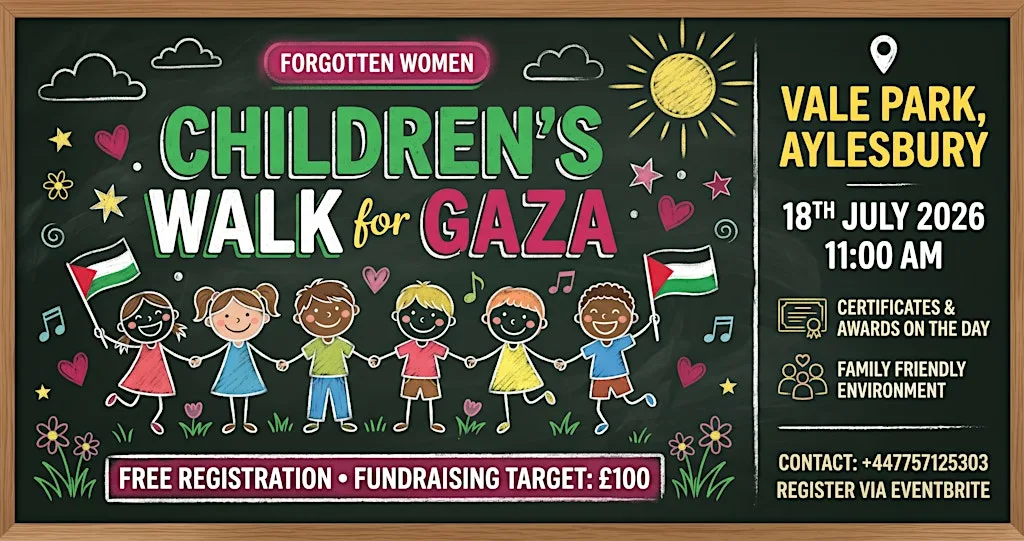 Children’s Walk for Gaza in Albert Park Middlesbrough at Albert Park