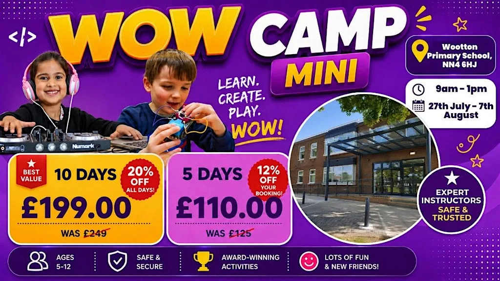 Wootton Primary School Summer WOW Camp (27th - 31st July) at Wootton Primary School
