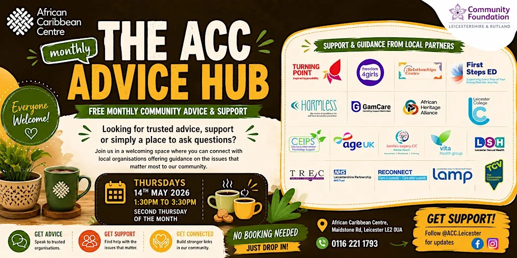ACC Advice Hub at African Caribbean Centre - Leicester