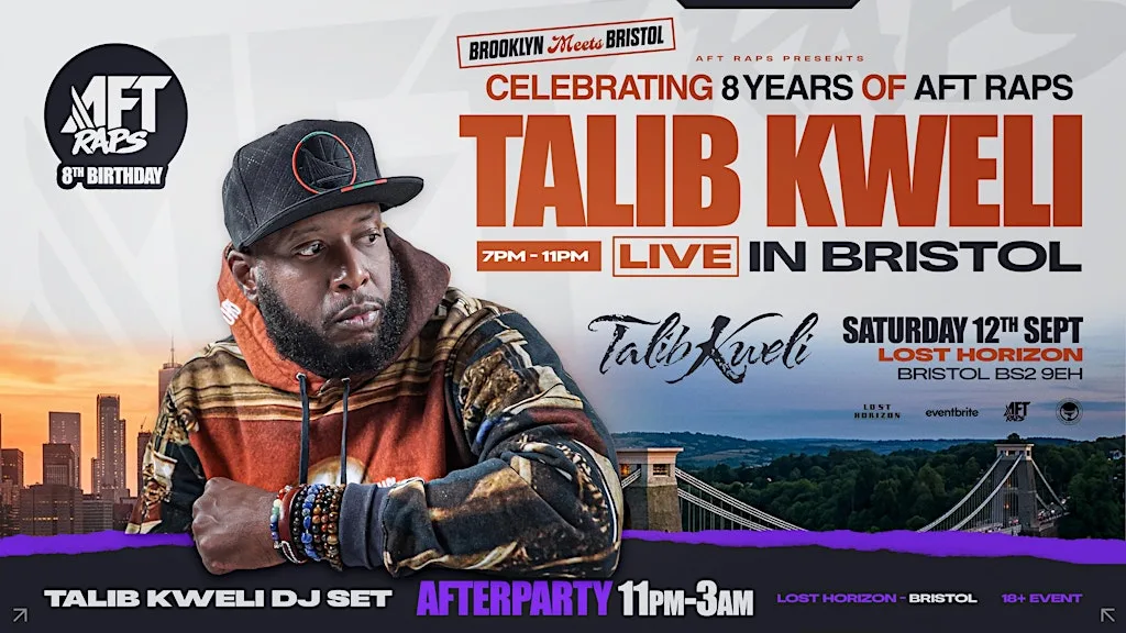 Talib Kweli Live in Bristol! Plus after party with Talib Kweli DJ Set.. at Lost Horizon Arts Centre & Bar