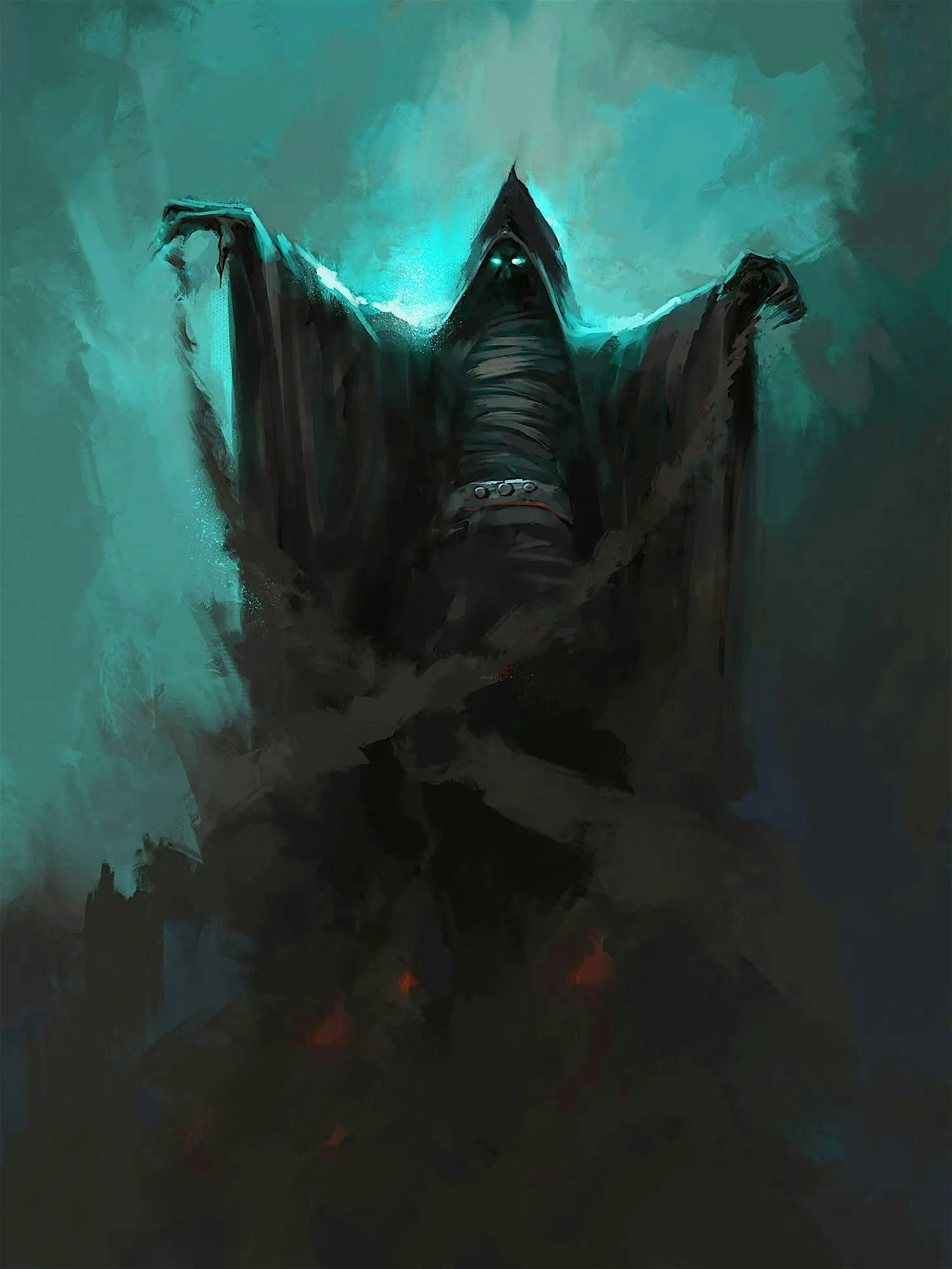 Teen art session - paint a Dementor