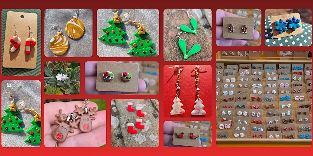 Christmas Polymer Clay Earring Workshop! at Arch 64 Farrier Street