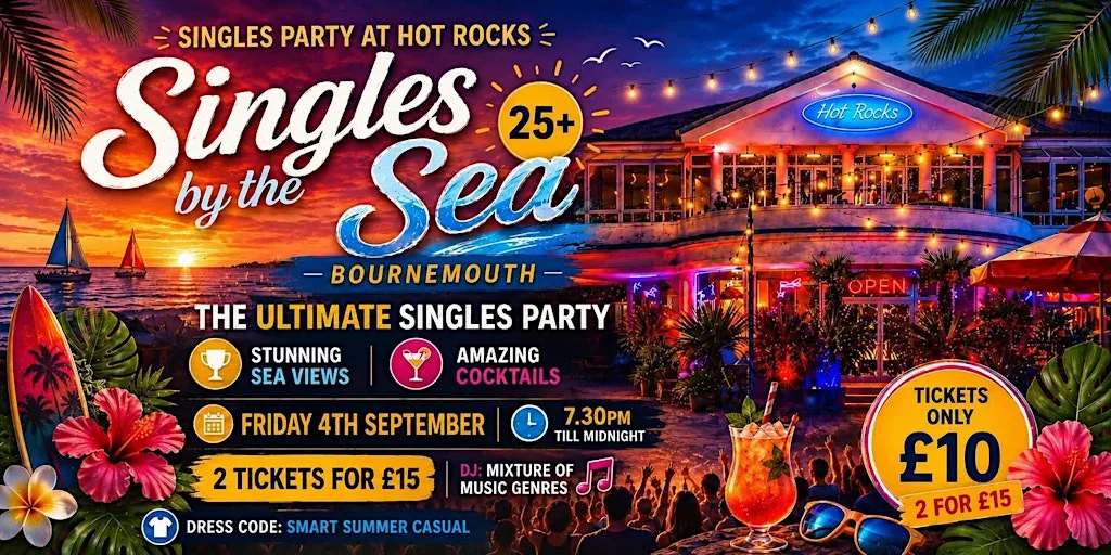 Singles by the Sea (Singles Party - 25+) - Hot Rocks Bar - Bournemouth at Hot Rocks