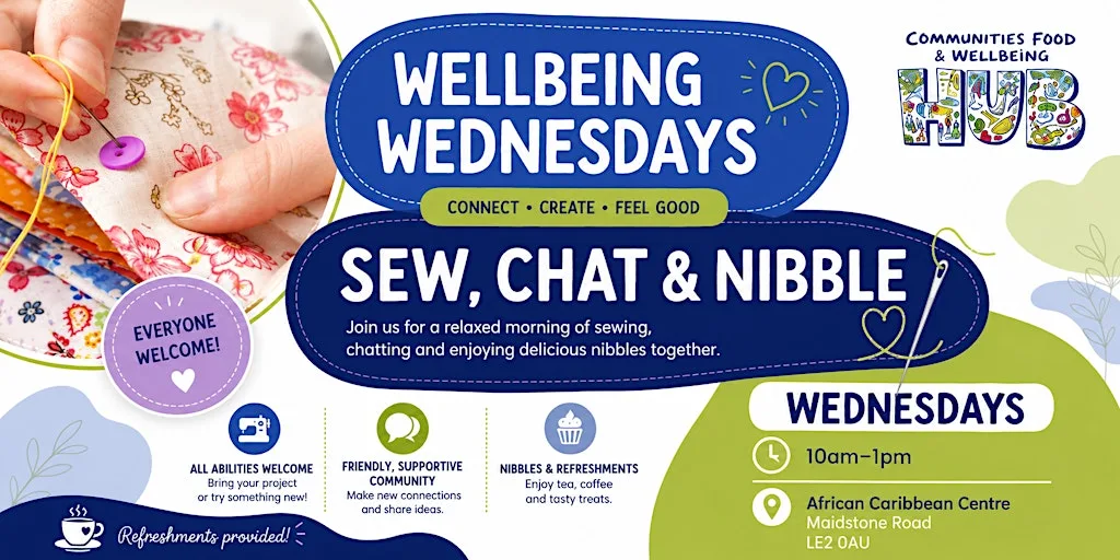 Sew, Chat & Nibble at African Caribbean Centre - Leicester
