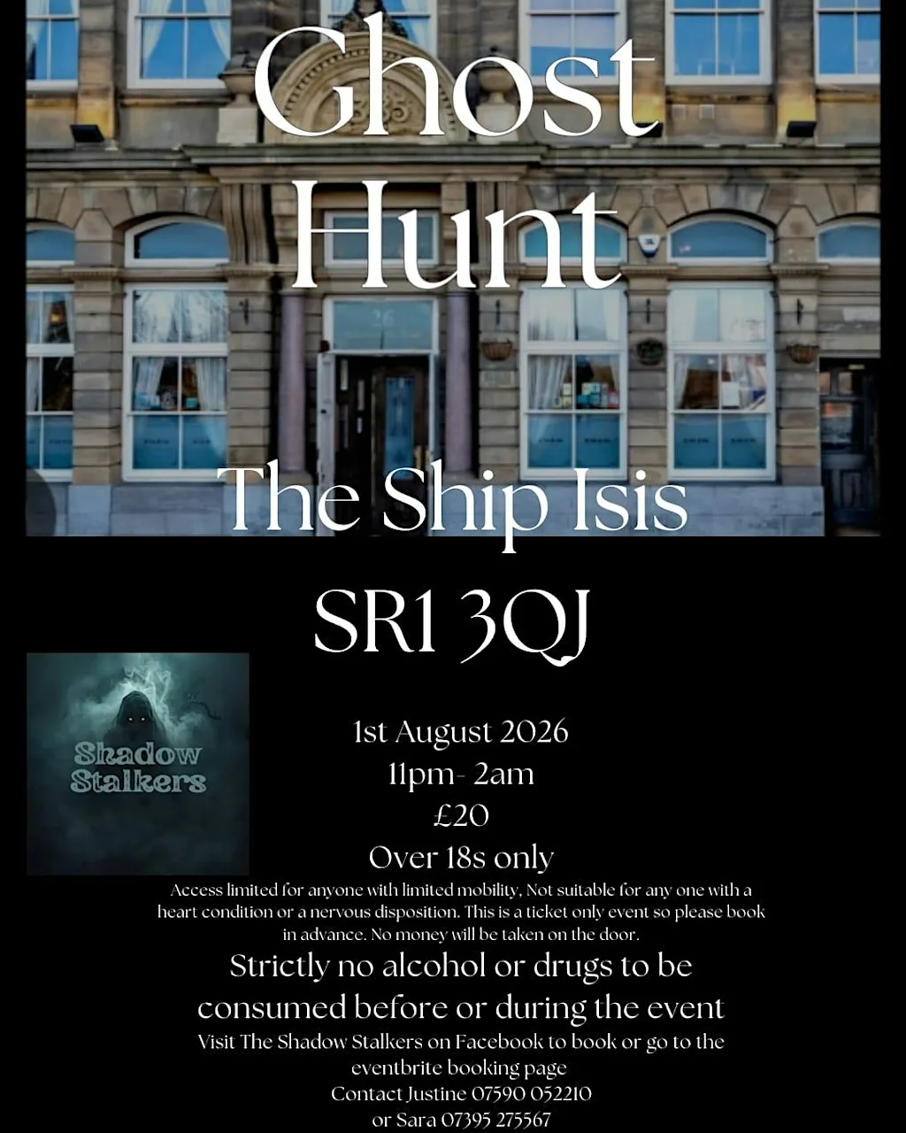 The Ship Isis Public House Ghost Hunt with the Shadow Stalkers at The Ship Isis