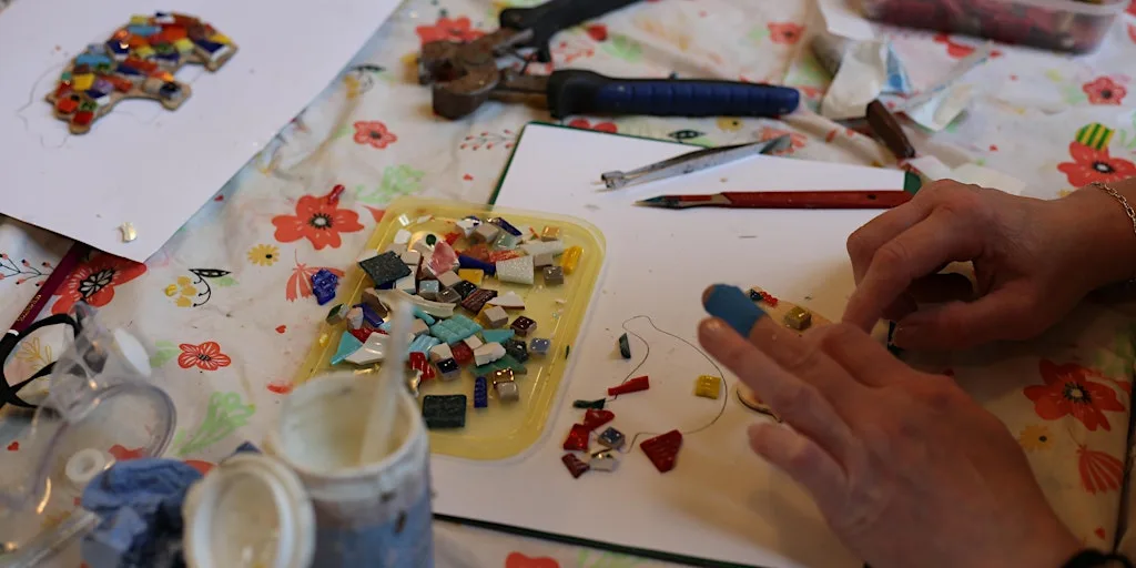 Mosaic Workshop at Sunny Bank Mills Gallery