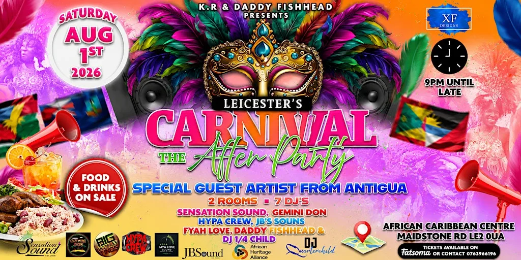 Carnival - The After Party at African Caribbean Centre - Leicester