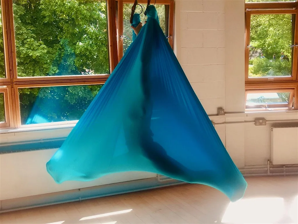 Aerial Yoga Workshop Edinburgh, Sat 26th September 9.15-10.45am at The Crags Centre