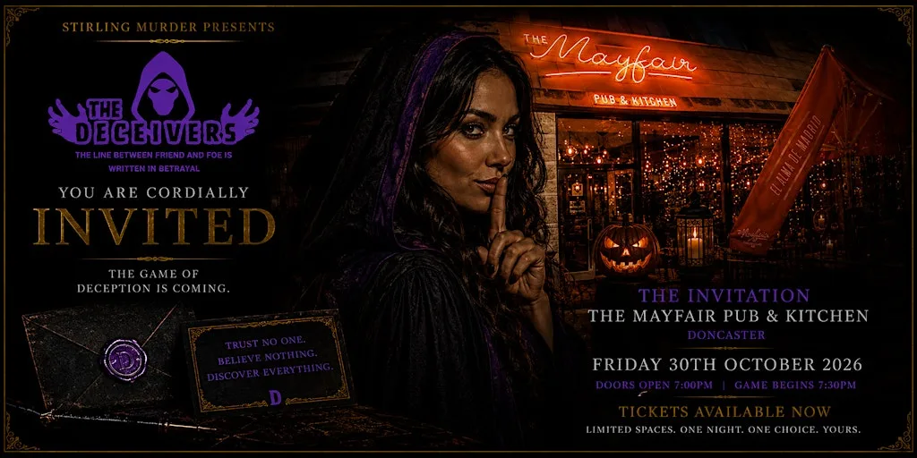 The Deceivers – A Live Traitors-Style Immersive Game Night at The Mayfair Pub & Kitchen Doncaster
