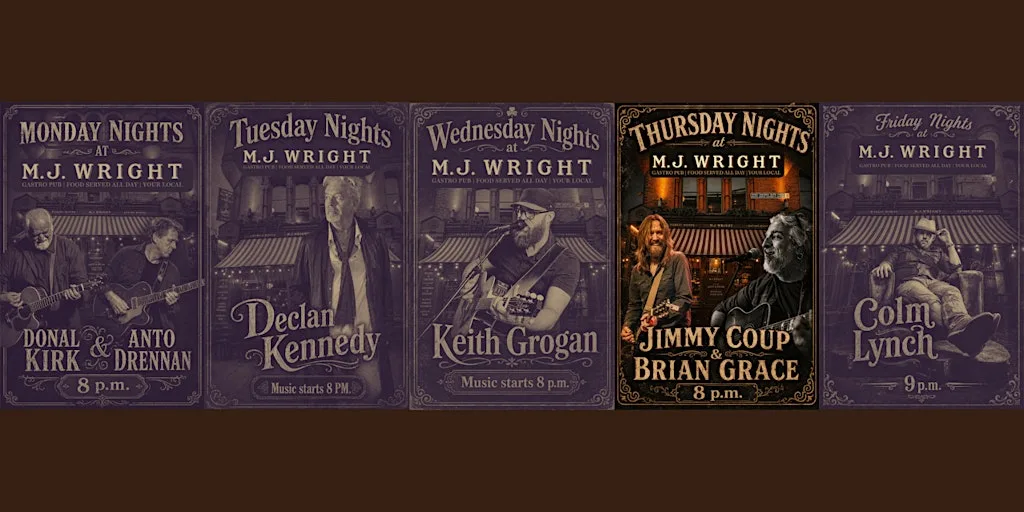 Live Music at M.J. Wright - Jimmy Coup & Brian Grace! at M.J. Wright