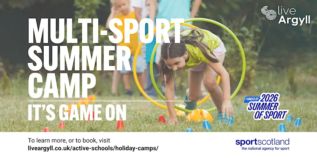Mull Multi-Sport Camp (P1 - P4) 4th - 6th Aug, 2026 Summer of Sport at Isle of Mull Rugby Club
