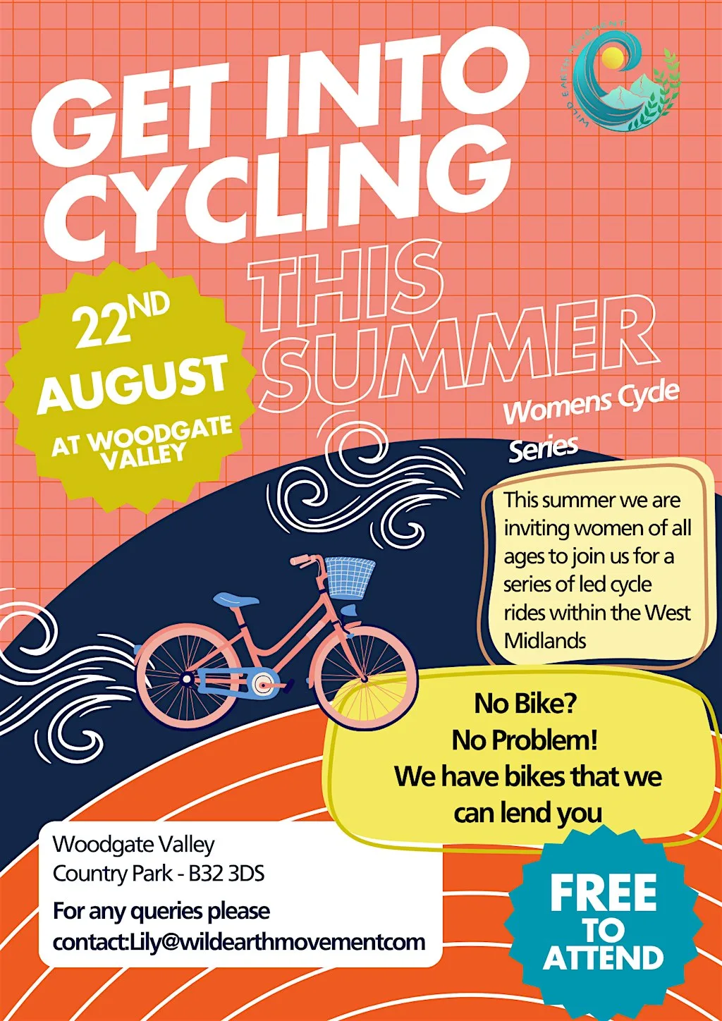 Women's Summer Cycle Social at Woodgate Valley Country Park
