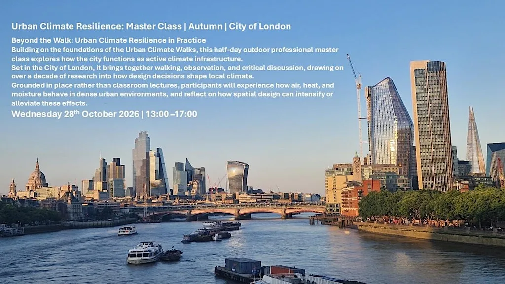 Urban Climate Resilience: Half-Day Master Class in the City of London