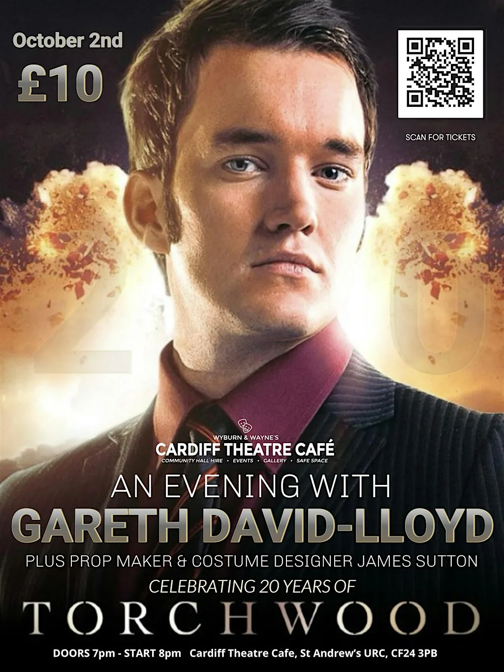 AN EVENING WITH GARETH DAVID-LLOYD at Cardiff Theatre Cafe at St. Andrew's