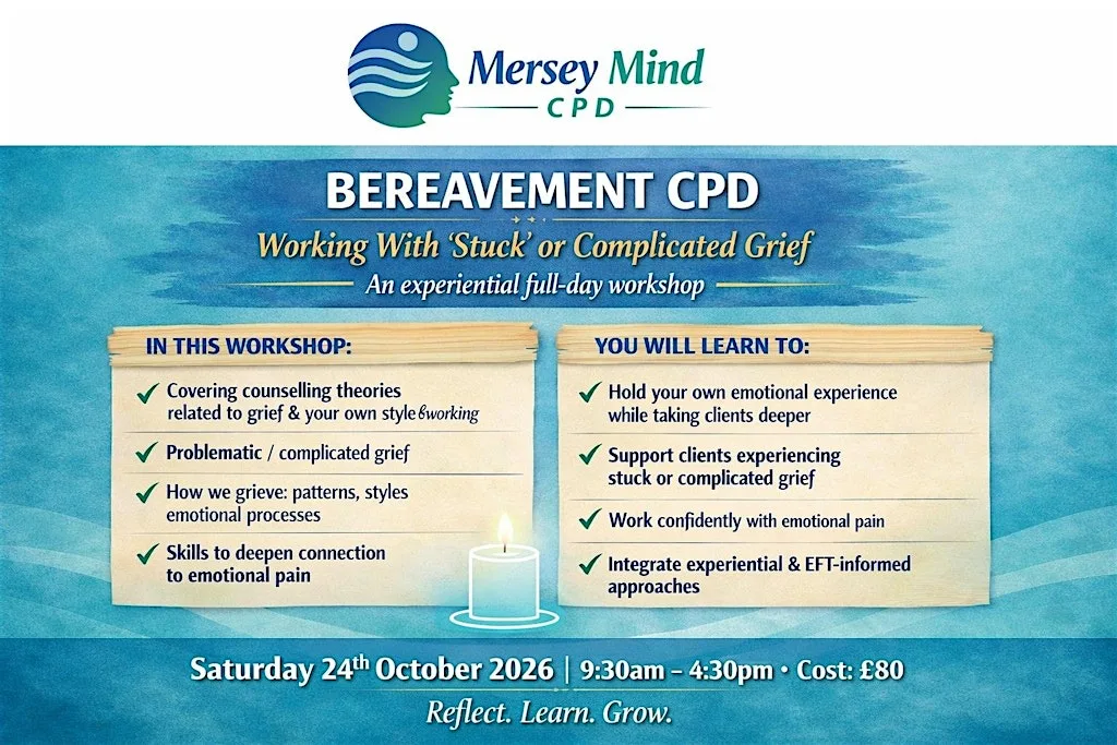 Bereavement: working at Greater Depth. at The Quaker Meeting House