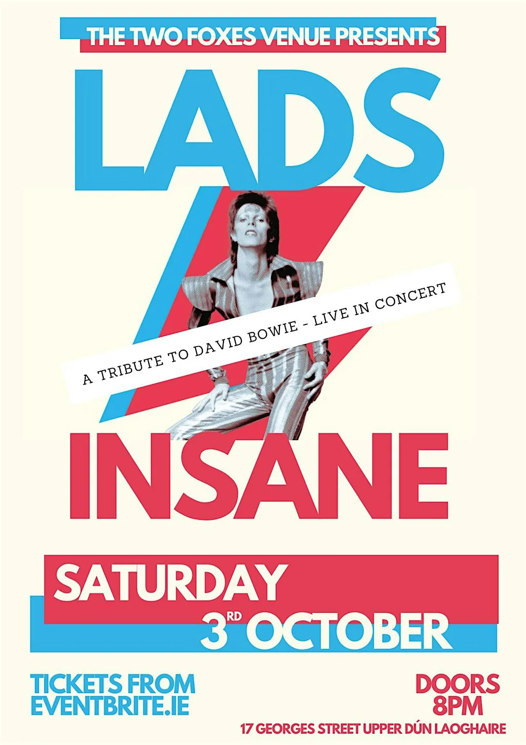 Lads Insane - A Tribute to David Bowie (Live) at The Two Foxes