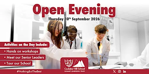 Open Evening at Cockshut Hill School