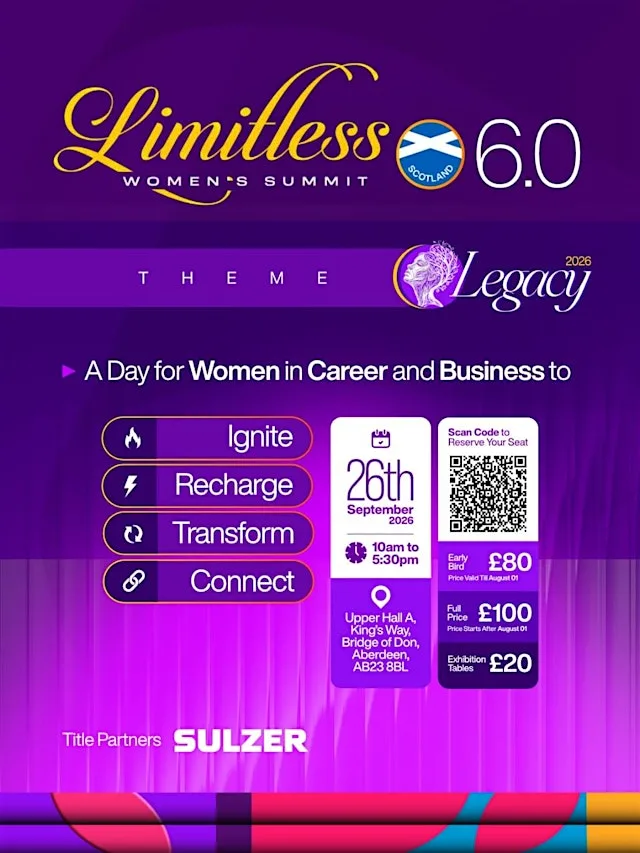 Limitless Women’s Summit 2026 – Scotland. 5.0 at King's Way