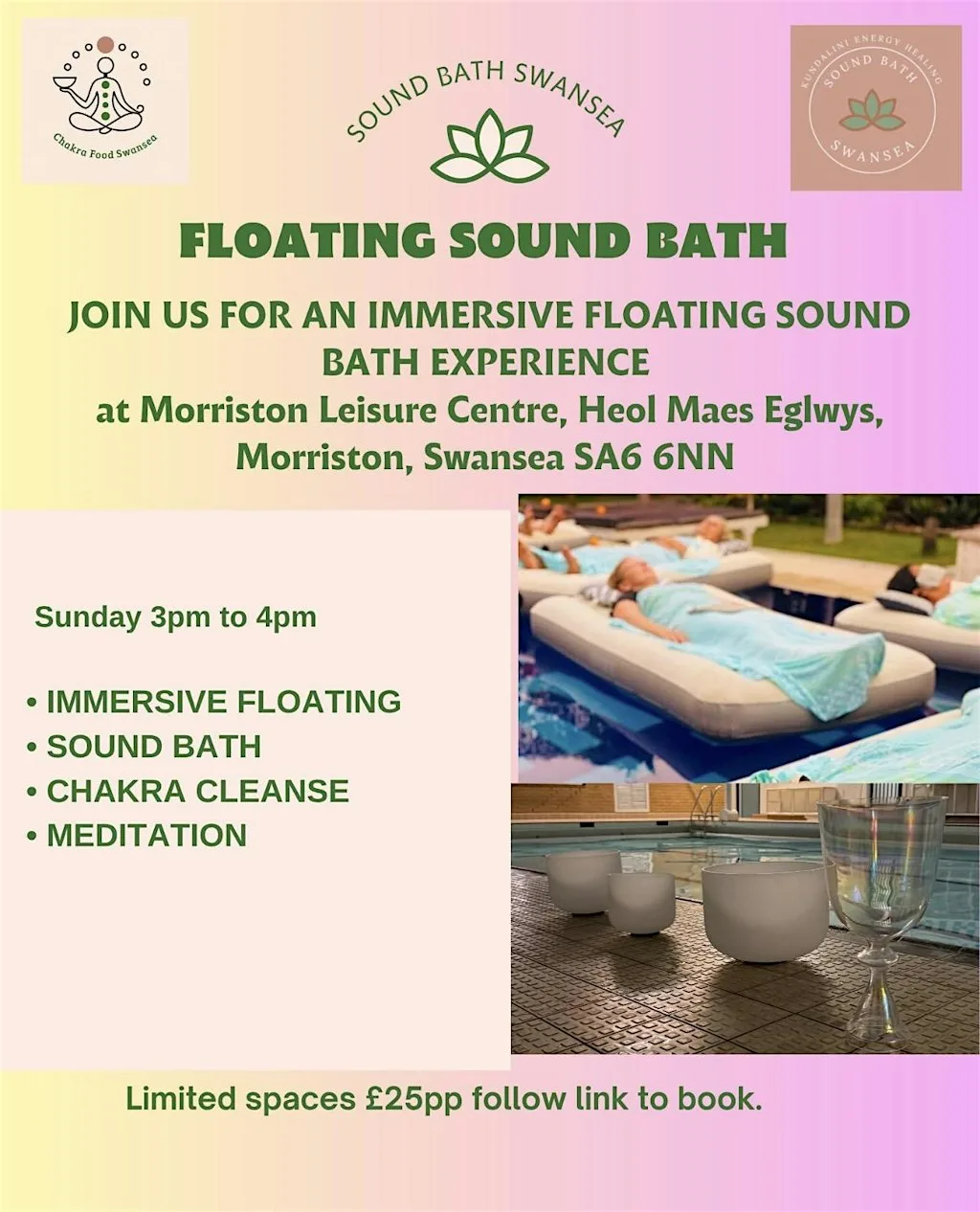 Festive Floating Sound Bath at Morriston Leisure Centre
