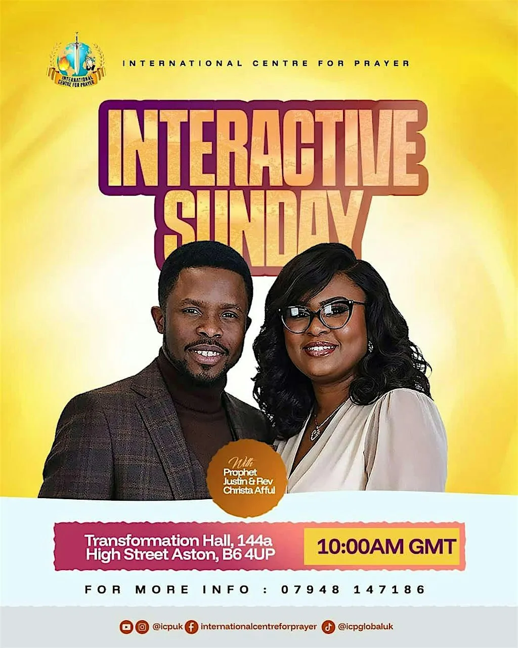 Birmingham Interactive Sunday Service | Bible FAQs & Practical Application at International Center for Prayer
