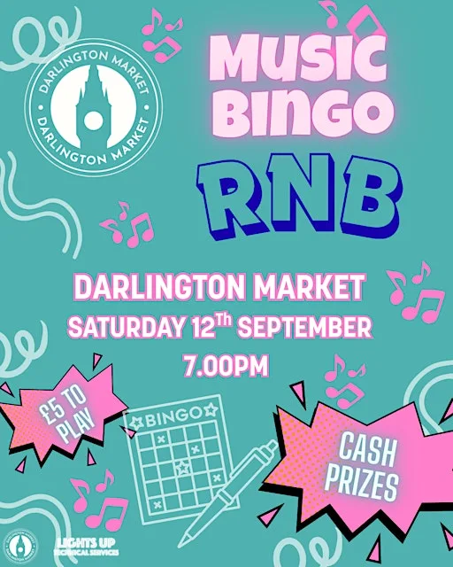 Music Bingo- RNB at Darlington Market