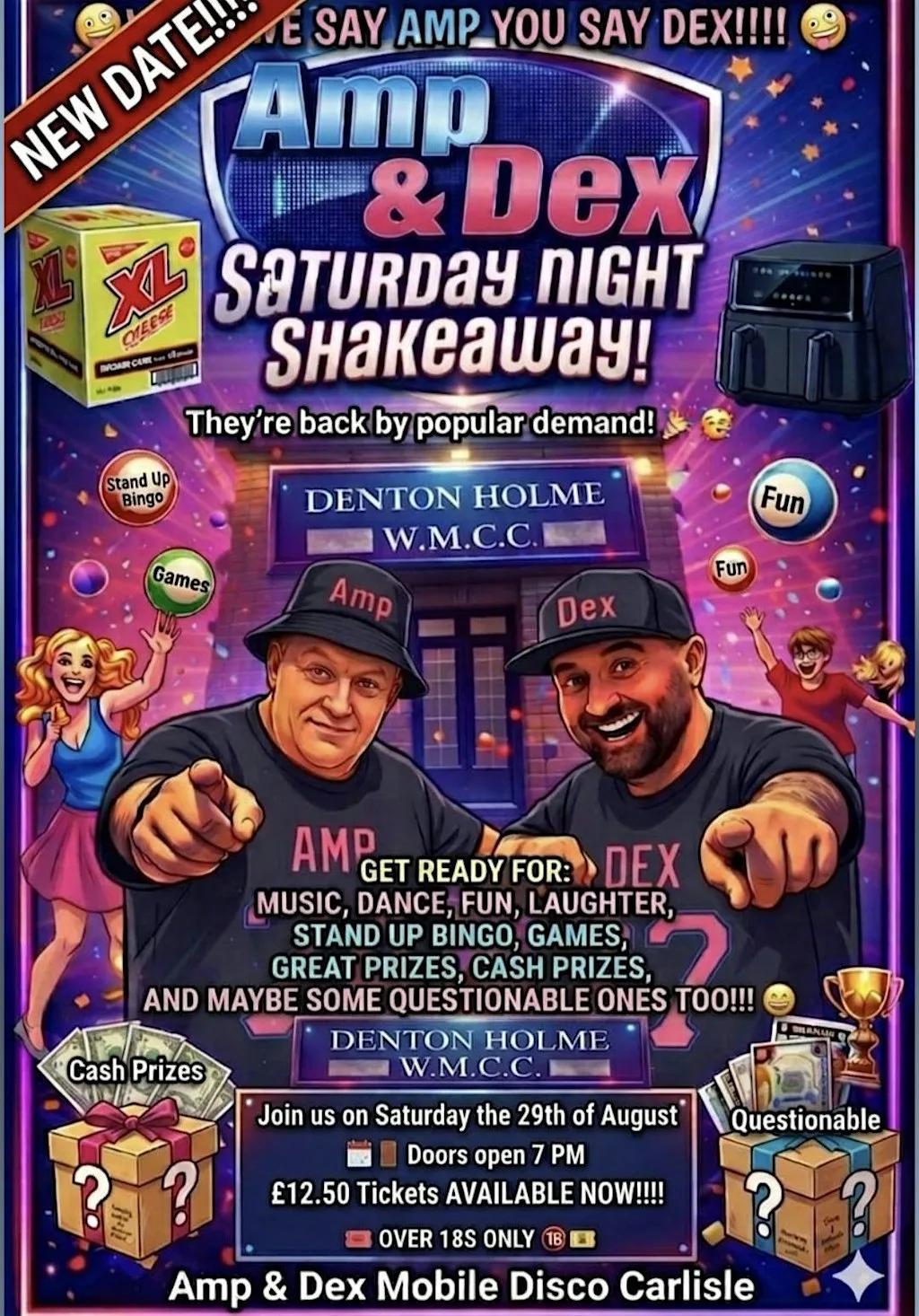 Amp&Dex Saturday Night Shakeaway at Denton Holme Conservative Club