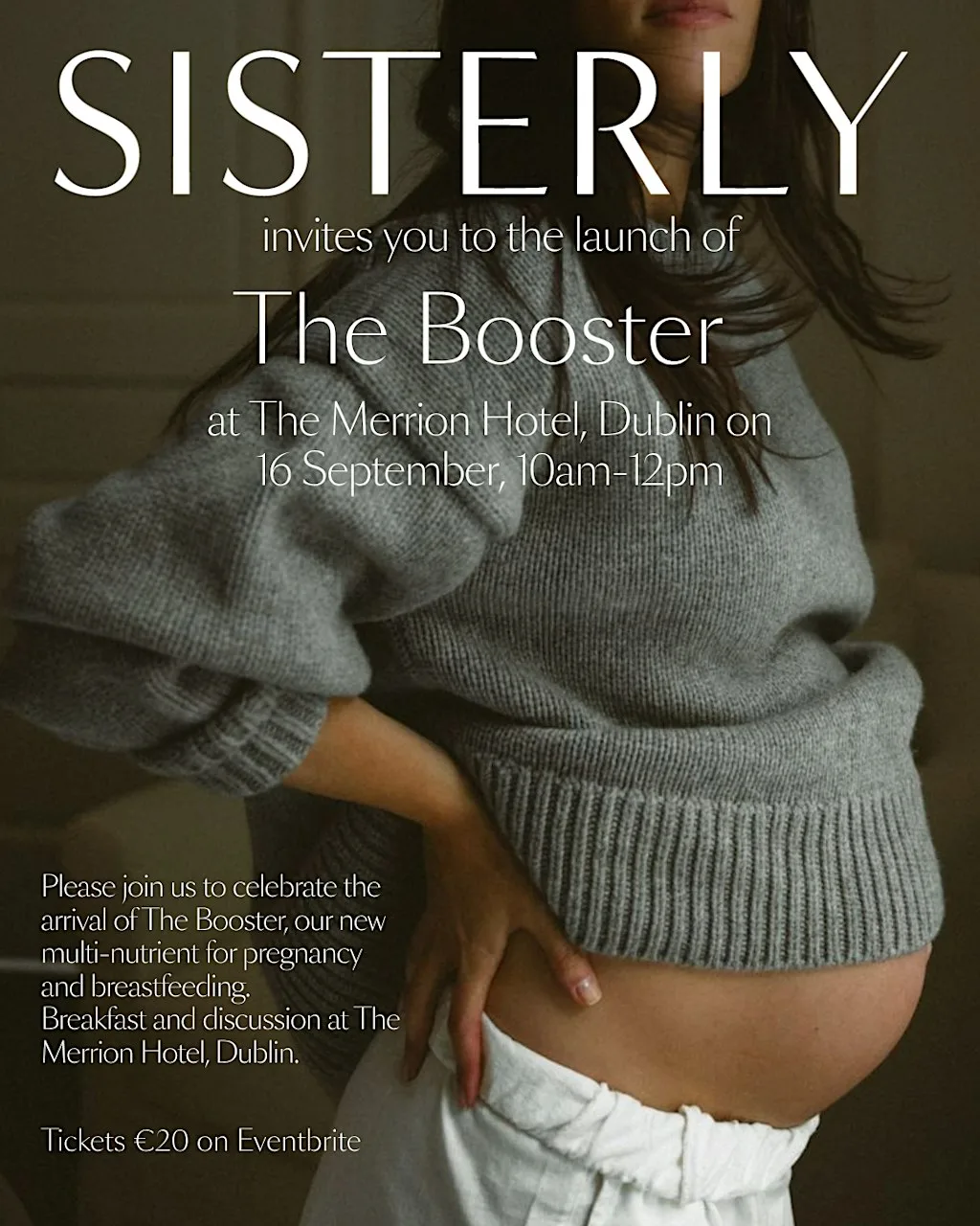 The SISTERLY Booster Launch at The Merrion Hotel Dublin