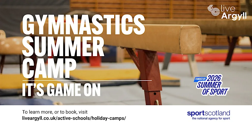 Cowal Gymnastics Camp (P1 - P7) 5th-7th Aug - 2026 Summer of Sport at Dunoon Grammar School