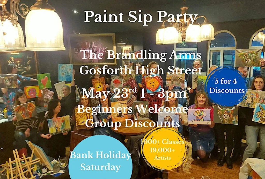 Paint Sip The Brandling Arms Gosforth