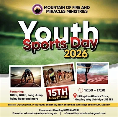 MFM Youth Sports Day 2026 at Hillingdon Athletics Stadium