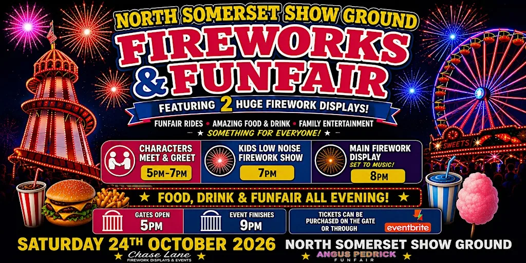 North Somerset Show Ground Fireworks & Funfair 2026 at North Somerset Showground