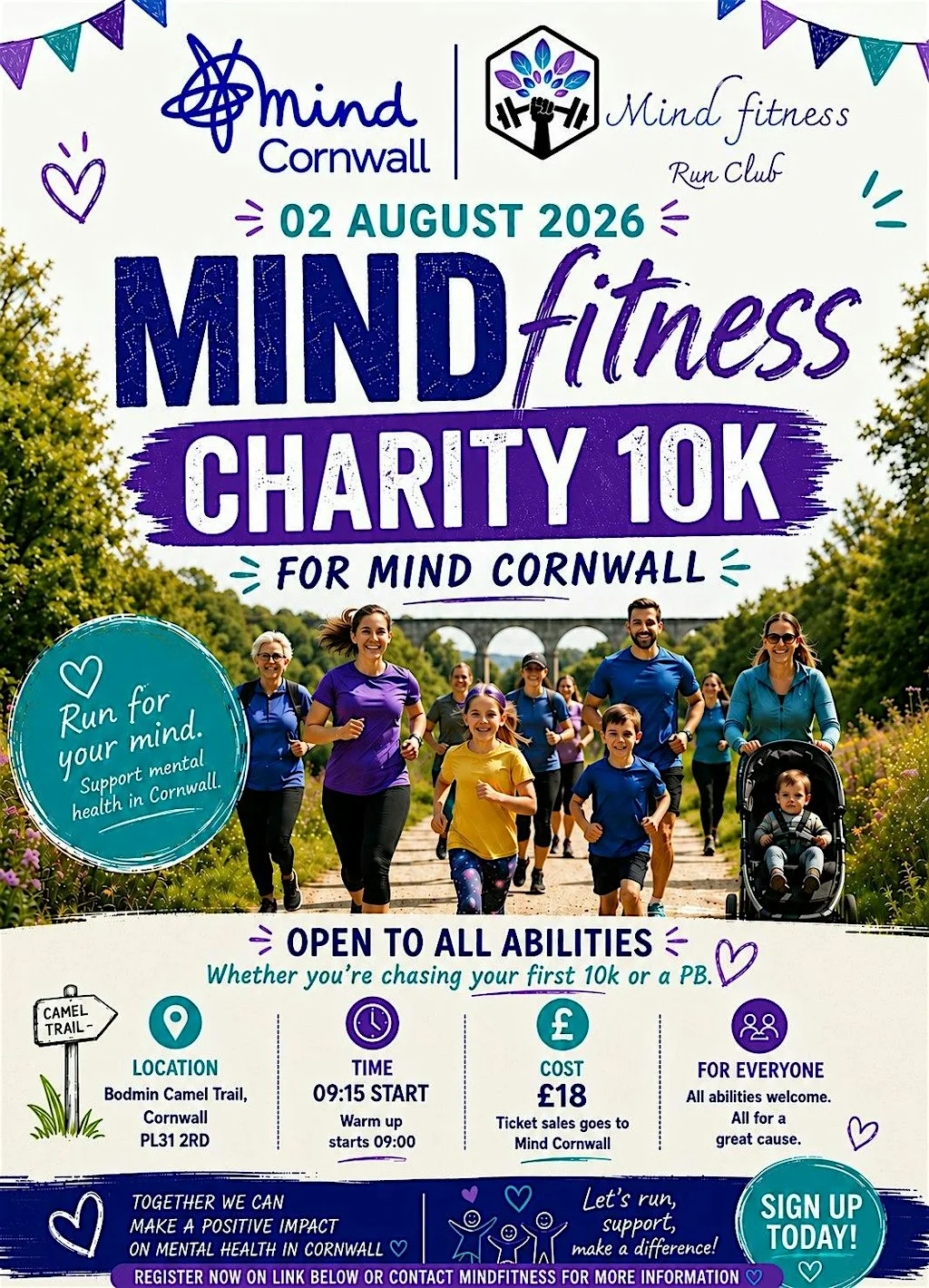MINDfitness Charity 10k at Bodmin Camel trail car park