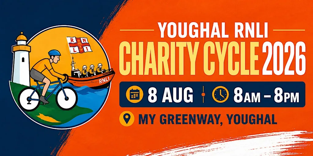 Youghal RNLI Charity Cycle 2026 at MY Greenway