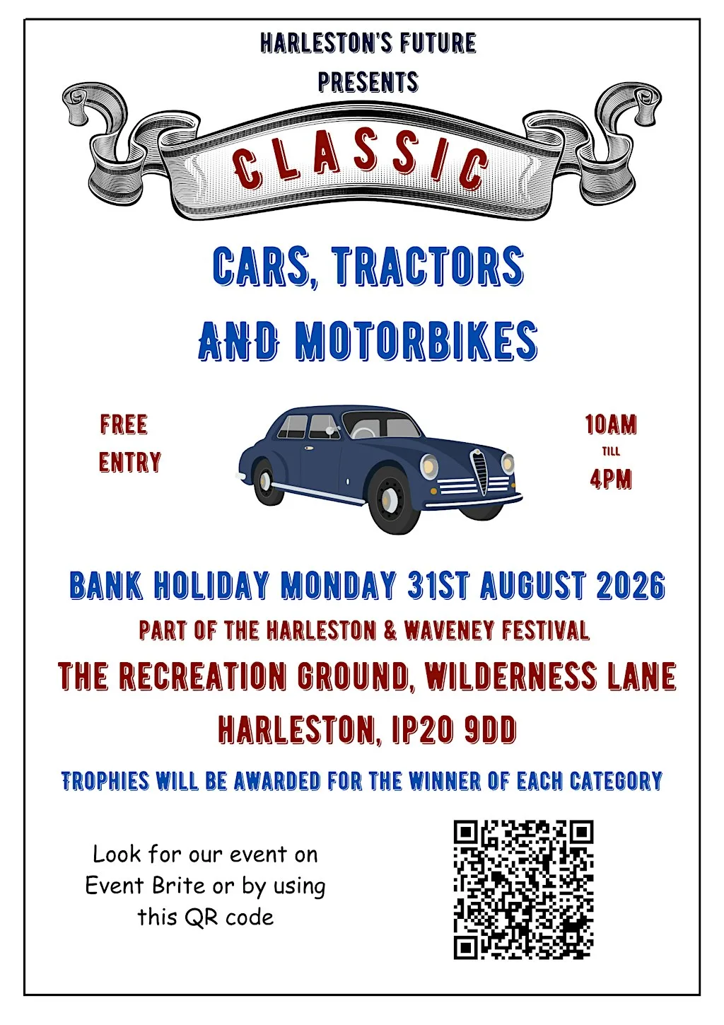 Classic Car Show (as part of the Harleston & Waveney Festival)
