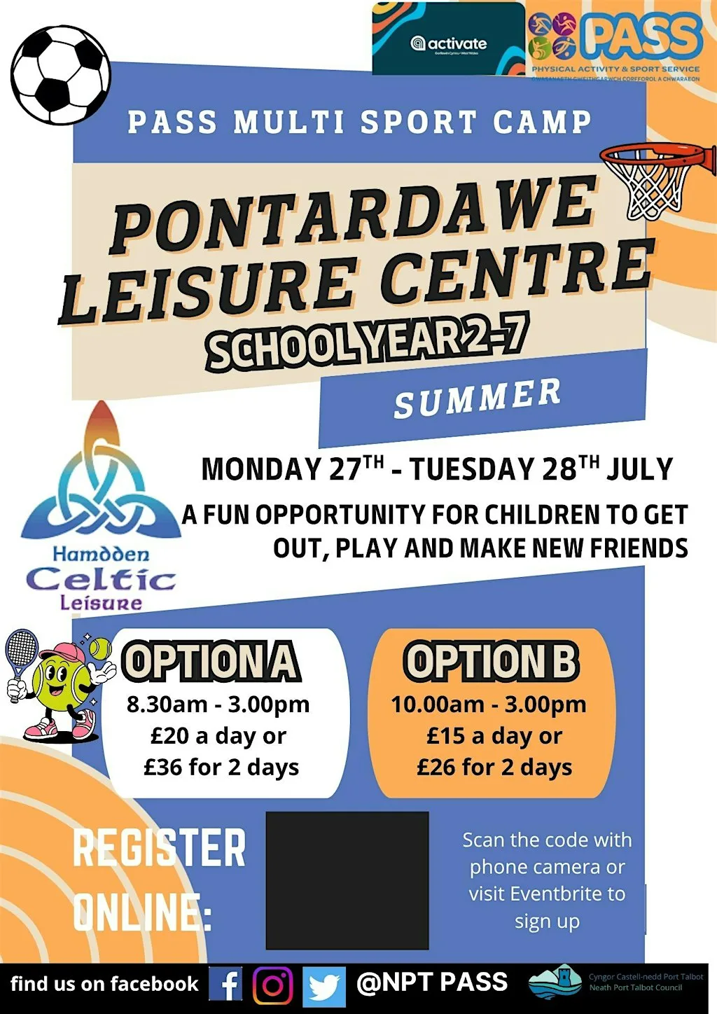 Pontardawe Leisure Centre Summer PASS Camp at Pontardawe Leisure Centre