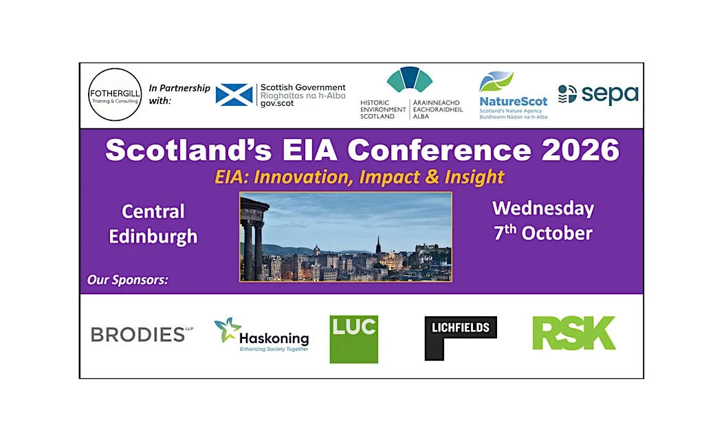 Scotland's EIA Conference 2026 at Edinburgh Training and Conference Venue