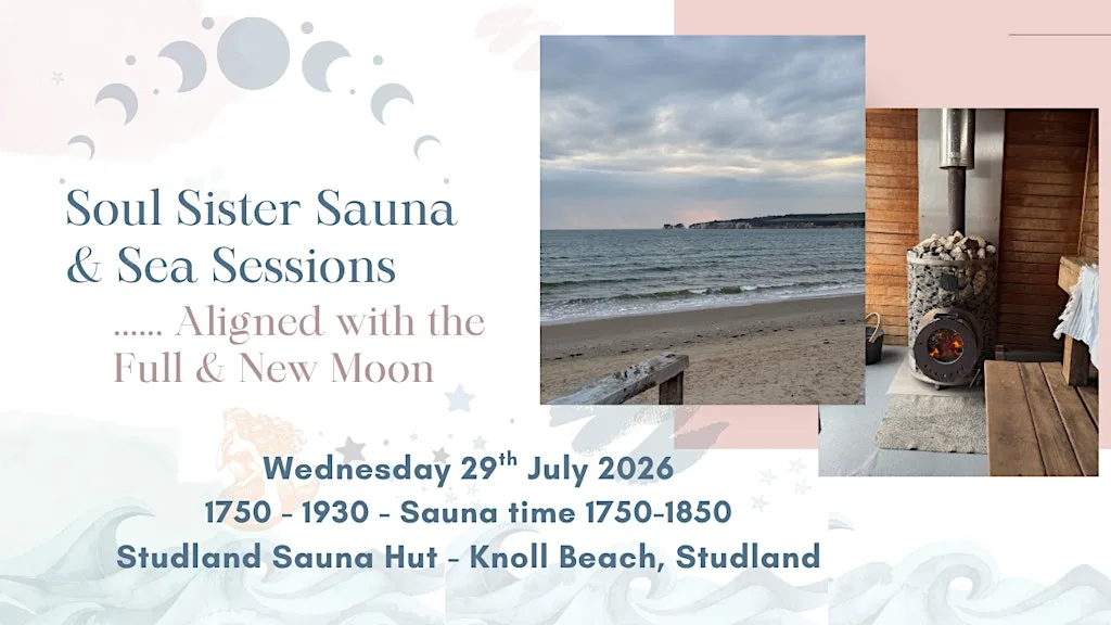 Soul Sister Sauna & Sea Session - Wednesday 29th July 2026 at Studland Sauna Hut