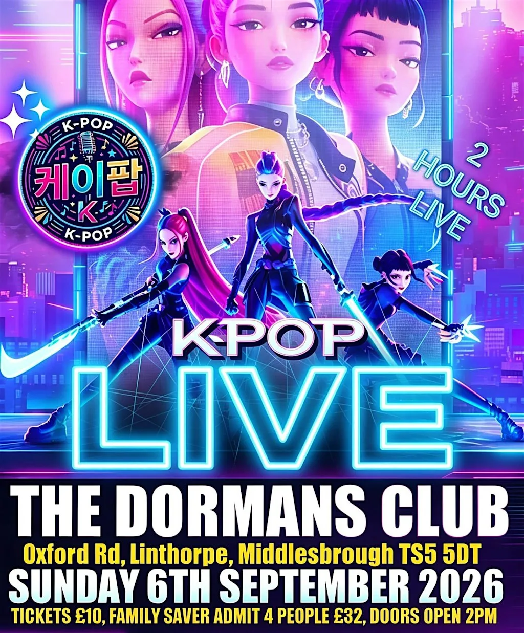 K-POP LIVE MIDDLESBROUGH! at Dorman Long United Athletic Club