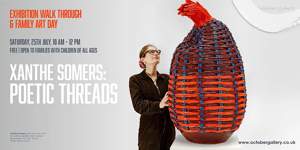 Xanthe Somers: Poetic Threads | Exhibition Walk Through & Family Art Day at October Gallery