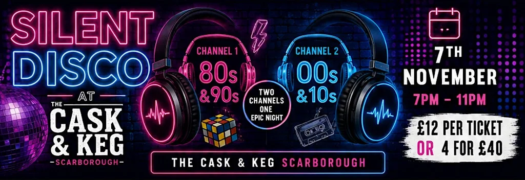 Silent Disco Generational Battle - 80s/90s vs 00s & 10s at The Cask & Keg
