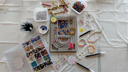 Kids jewellery making and crafts at rivers MEET