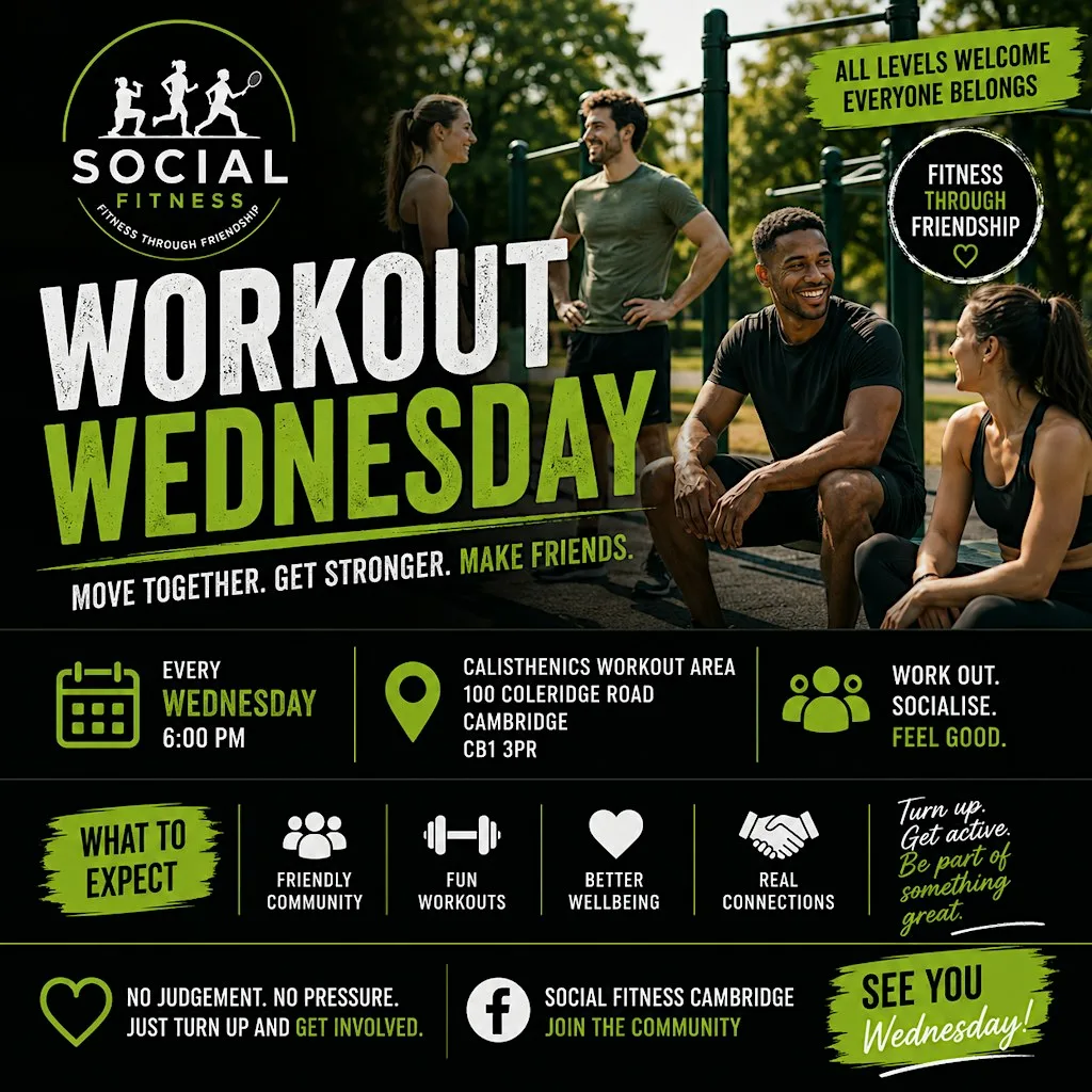 Workout Wednesday | Social Fitness Cambridge at Calisthenics workout area