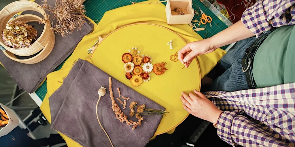 Embroider with Nature at Sunny Bank Mills Gallery