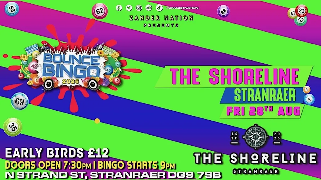 Zander Nation Bounce Bingo at The Shoreline