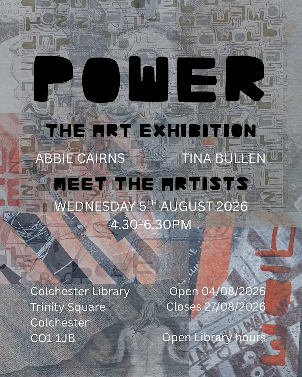 POWER: The Art Exhibition - Meet the artists at Colchester Library