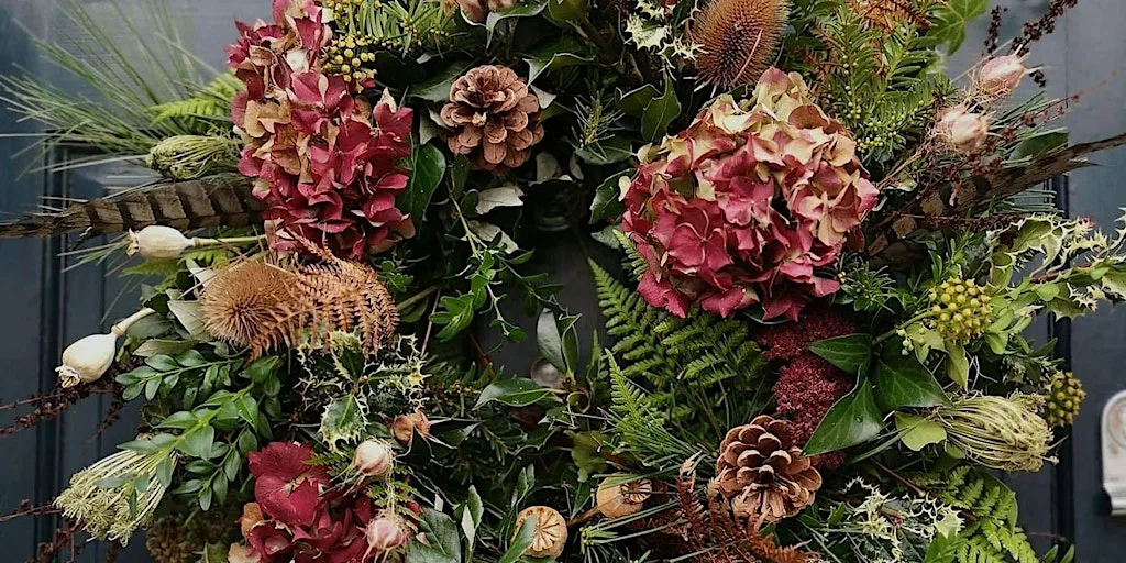 Wreath Making with Flair with Flowers at Kings Court Hotel Alcester - Stratford Upon Avon