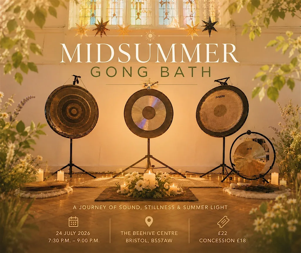 Midsummer Gong Bath with Magdalena at The Beehive Centre