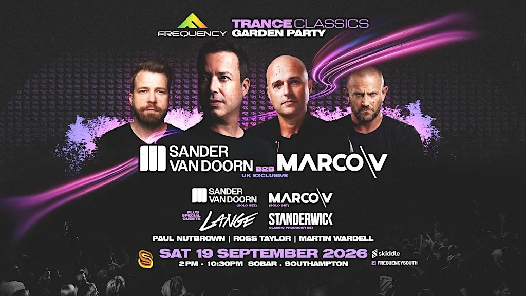 Sander Van Doorn / Marco V / Lange / Standerwick - Southampton at Sobar Southampton